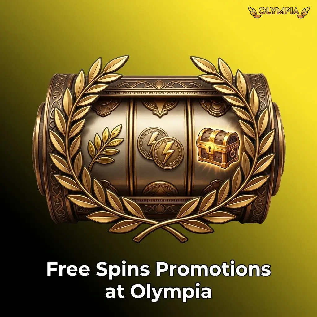 Free spins promotions at Olympia Casino offering bonus rounds on selected slot titles with wagering requirements