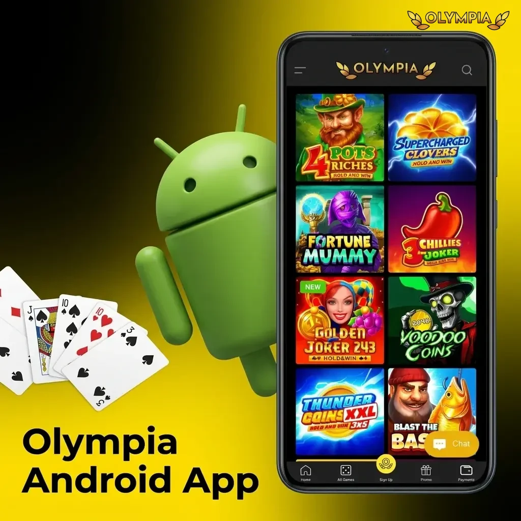 Olympia Android app APK download guide for casino and sportsbook on smartphones and tablets running Android 6.0 or higher