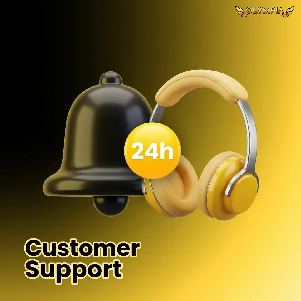 Olympia support team helping users with account, betting, deposits, bonuses, technical issues, and responsible gambling enquiries