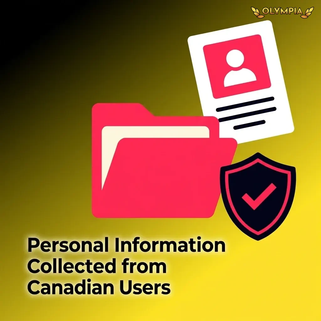 Olympia casino collects Canadian users' personal info including name, ID, financial data, location, and gameplay history for KYC compliance