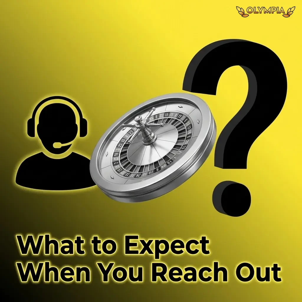Olympia customer support team reviewing a player dispute resolution request with response time details