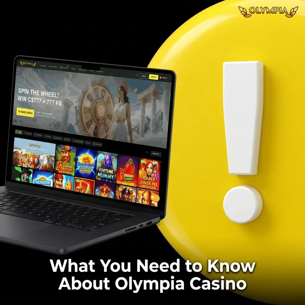 Olympia Casino Canada overview showing licence, welcome bonus, payment methods, and game types for real-money players